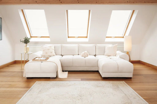 Arlington Cream U - Shape Corner Sofa - Luminex FurnitureSofasazzuro_sofabed_ushape_cream