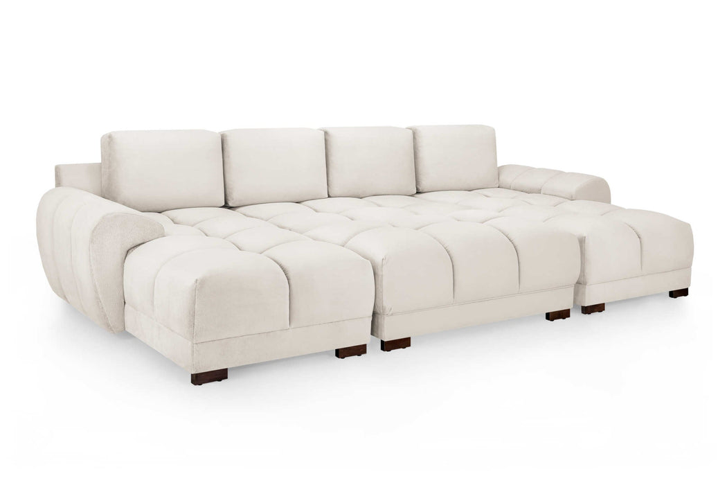 Arlington Cream U - Shape Corner Sofa - Luminex FurnitureSofasazzuro_sofabed_ushape_cream