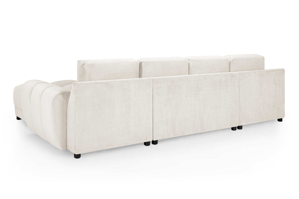 Arlington Cream U - Shape Corner Sofa - Luminex FurnitureSofasazzuro_sofabed_ushape_cream