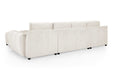Arlington Cream U - Shape Corner Sofa - Luminex FurnitureSofasazzuro_sofabed_ushape_cream
