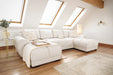 Arlington Cream U - Shape Corner Sofa - Luminex FurnitureSofasazzuro_sofabed_ushape_cream