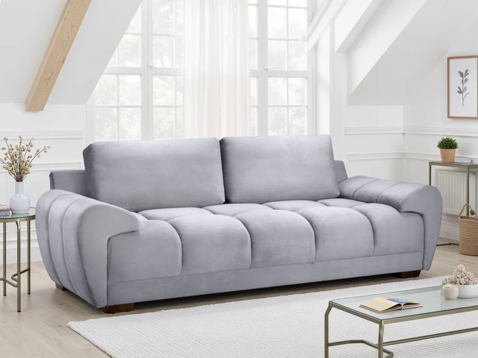 Arlington Grey 3 Seater Sofa - Luminex FurnitureSofasazzuro_sofa_grey_3_seater