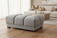 Arlington Grey Footstool - Luminex FurnitureFootstoolazzuro_grey_footstool