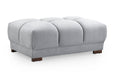 Arlington Grey Footstool - Luminex FurnitureFootstoolazzuro_grey_footstool