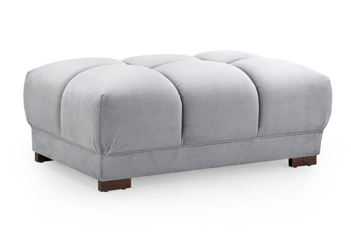 Arlington Grey Footstool - Luminex FurnitureFootstoolazzuro_grey_footstool