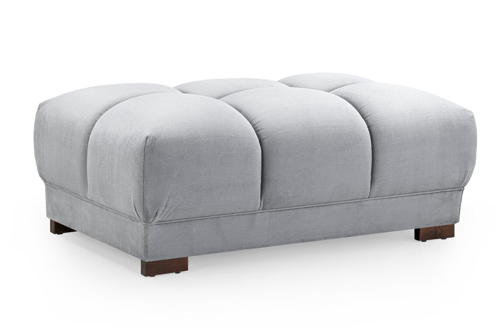 Arlington Grey Footstool - Luminex FurnitureFootstoolazzuro_grey_footstool