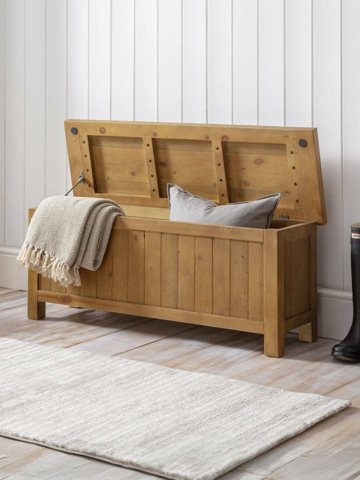 Artemis Reclaimed Wood Storage Bench – Natural or Grey - Luminex FurnitureBench SeatASP003