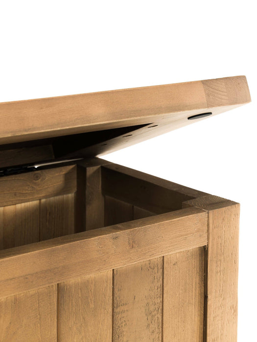 Artemis Reclaimed Wood Storage Bench – Natural or Grey - Luminex FurnitureBench SeatASP026