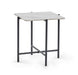 Arya Square Lamp Table – White Marble Effect - Luminex FurnitureLamp TableSIE002