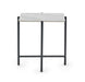 Arya Square Lamp Table – White Marble Effect - Luminex FurnitureLamp TableSIE002