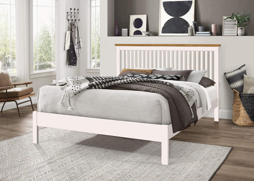 Ascot White Wooden Bed Frame - Luminex FurnitureBedASCOT3WHITE