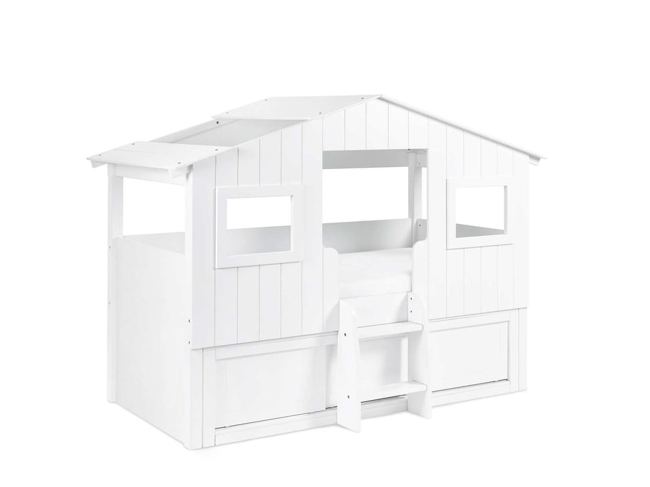 Ashford Treehouse Mid Sleeper Bed with Storage – White - Luminex FurnitureMid SleepersACO001