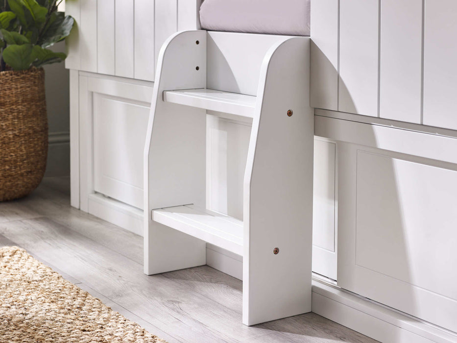 Ashford Treehouse Mid Sleeper Bed with Storage – White - Luminex FurnitureMid SleepersACO001