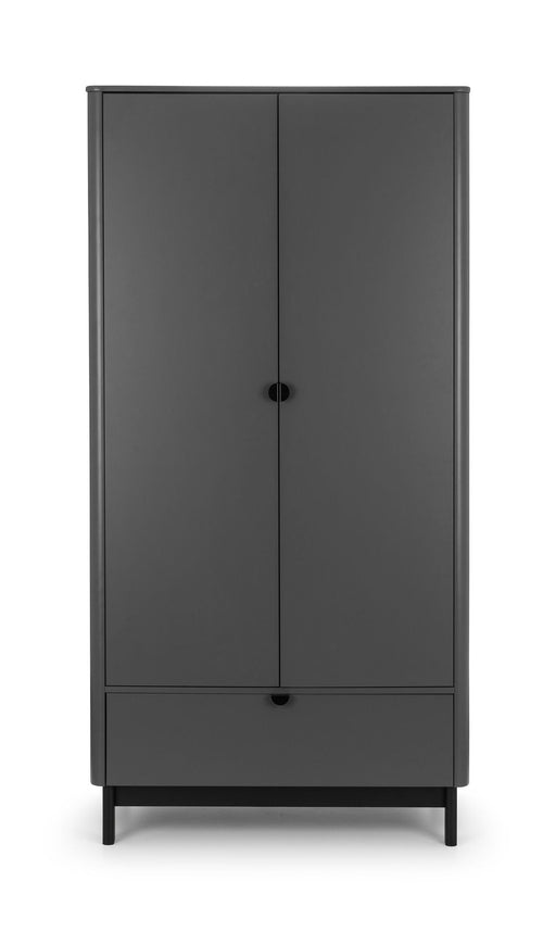 Ashmere 2 Door 1 Drawer Wardrobe in Storm Grey - Luminex FurnitureWardrobeCHL005
