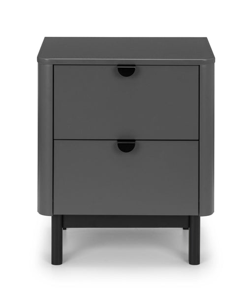 Ashmere 2 Drawer Bedside in Storm Grey - Luminex FurnitureBedside TableCHL002