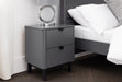 Ashmere 2 Drawer Bedside in Storm Grey - Luminex FurnitureBedside TableCHL002