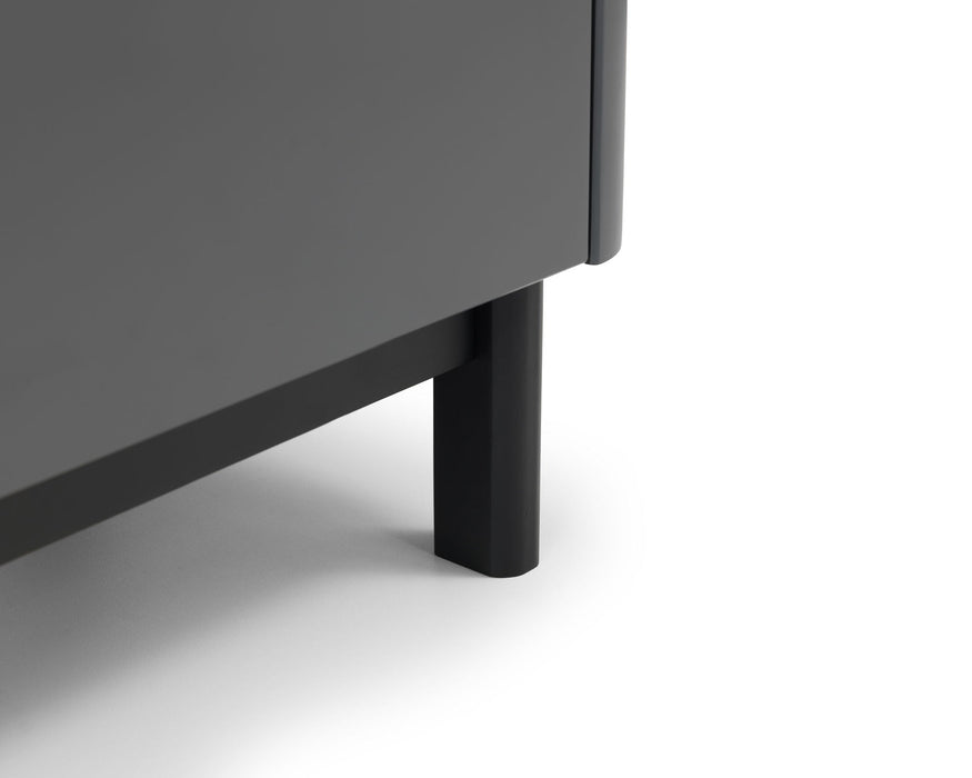 Ashmere 2 Drawer Bedside in Storm Grey - Luminex FurnitureBedside TableCHL002