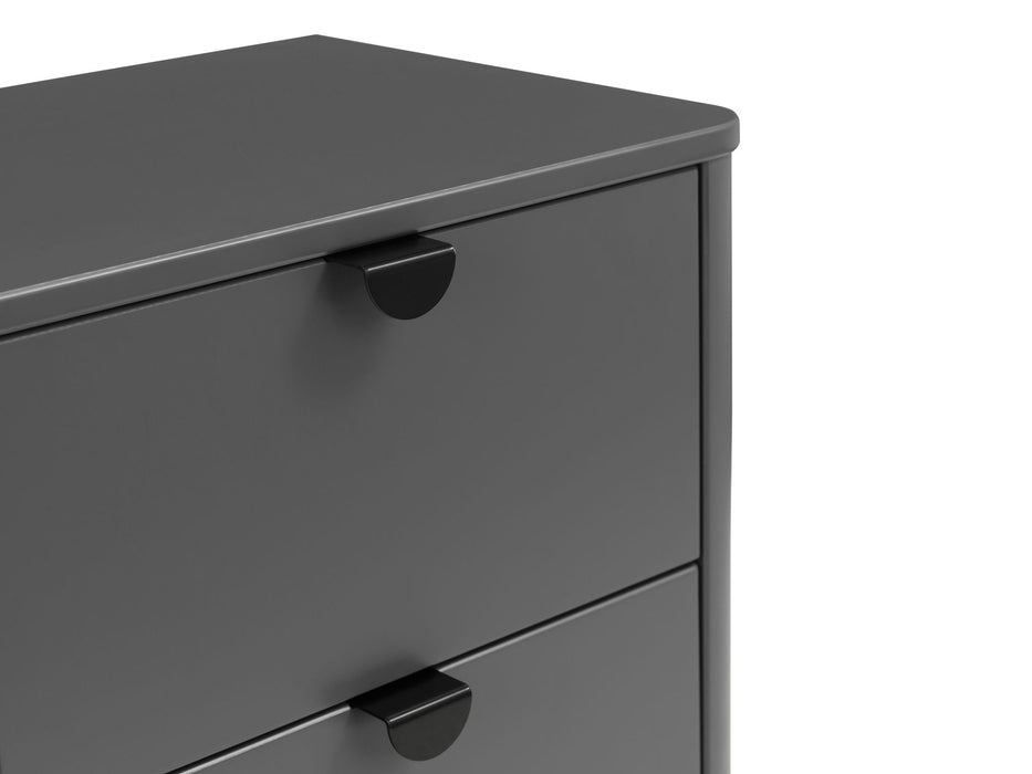 Ashmere 2 Drawer Bedside in Storm Grey - Luminex FurnitureBedside TableCHL002