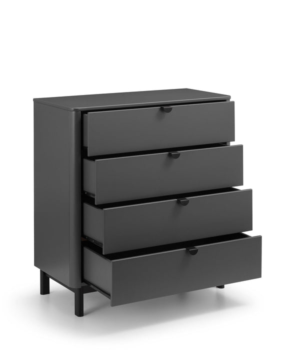 Ashmere 4 Drawer Chest in Storm Grey - Luminex FurnitureChest of drawersCHL003