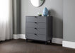 Ashmere 4 Drawer Chest in Storm Grey - Luminex FurnitureChest of drawersCHL003