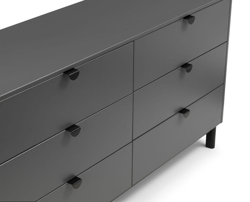 Ashmere 6 Drawer Wide Chest in Storm Grey - Luminex FurnitureChest of drawersCHL004