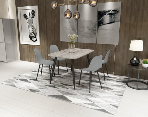 Aspen Curve Chair Pair – Light Grey & Black - LuminexFurnitureChairsASCH21 - GR