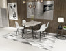 Aspen Curve Chair Pair, White Plastic Seat With Black Metal Legs - LuminexFurnitureChairsASCH21 - WH