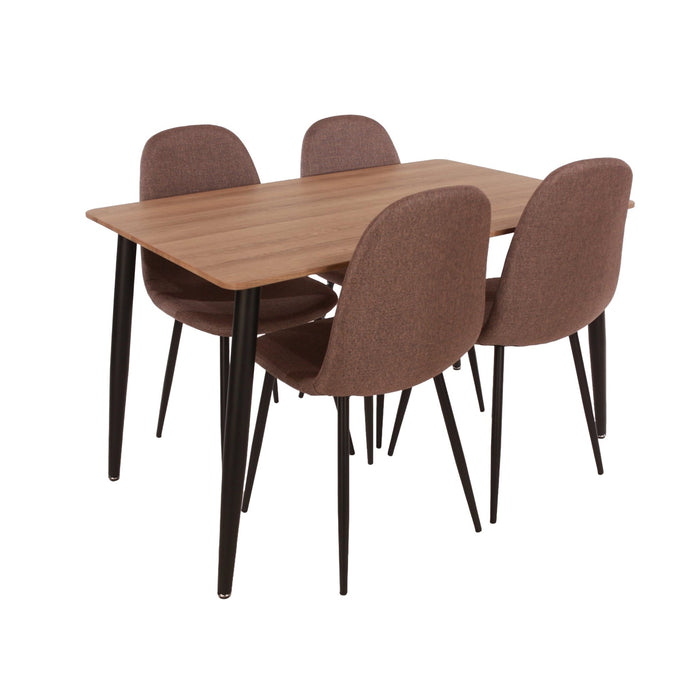 Aspen Dining Set - Aged Oak Rectangular Table - LuminexFurnitureDining SetASTBSET6