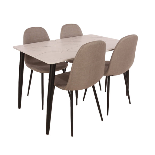 Aspen Dining Set - White Rectangular Table - LuminexFurnitureDining SetASTBSET7