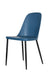 Aspen Duo Chair, Blue Plastic Seat With Black Metal Legs (pair) - LuminexFurnitureChairsASCH22 - BL