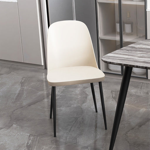 Aspen Duo Chair, Calico Plastic Seat With Black Metal Legs (pair) - LuminexFurnitureChairsASCH22 - CL