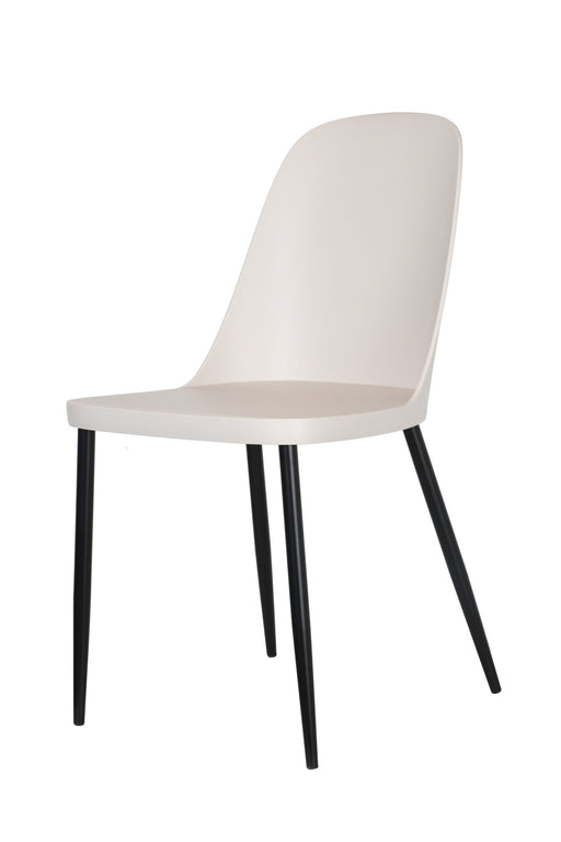 Aspen Duo Chair, Calico Plastic Seat With Black Metal Legs (pair) - LuminexFurnitureChairsASCH22 - CL