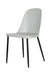 Aspen Duo Chair, Light Grey With Black Metal Legs (pair) - LuminexFurnitureChairsASCH22 - GR