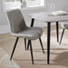 Aspen Light Grey Cord Dining Chair Pair – Diamond Stitch & Black Legs - LuminexFurnitureChairsASCH15 - LGCF