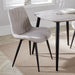 Aspen Natural Fabric Dining Chair Pair – Diamond Stitch & Black Legs - LuminexFurnitureChairsASCH15 - NF