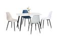 Aspen Rectangular Dining Table – White Painted Top & Black Legs - LuminexFurnitureDining TableASTB3 - WH