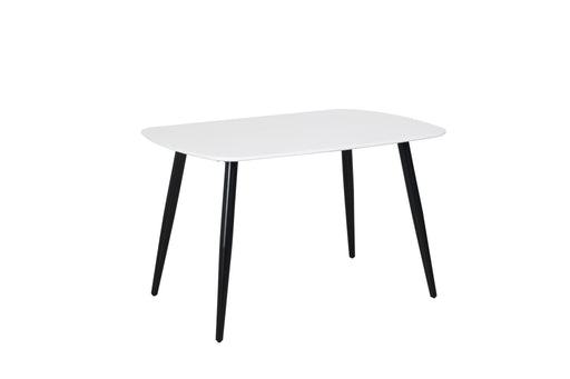 Aspen Rectangular Dining Table – White Painted Top & Black Legs - LuminexFurnitureDining TableASTB3 - WH