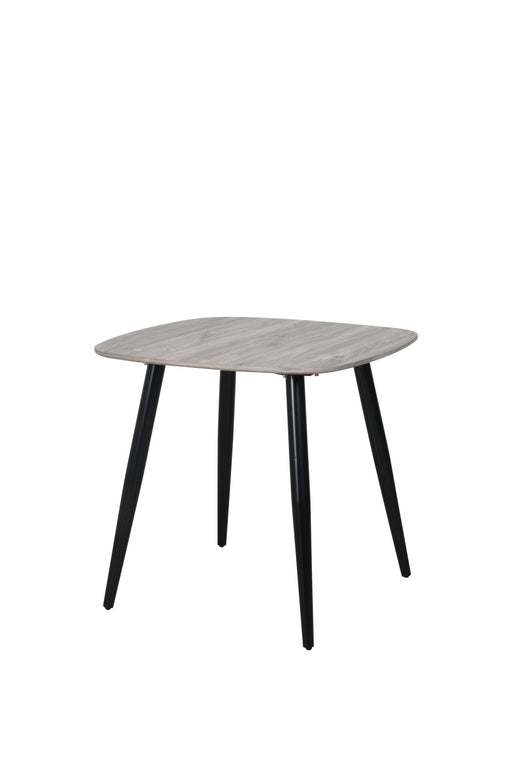 Aspen Square Dining Table – Grey Oak Effect & Black Tapered Legs - LuminexFurnitureDining TableASTB2 - OK