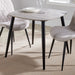 Aspen Square Dining Table – Grey Oak Effect & Black Tapered Legs - LuminexFurnitureDining TableASTB2 - OK