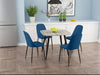 Aspen Square Dining Table – Grey Oak Effect & Black Tapered Legs - LuminexFurnitureDining TableASTB2 - OK