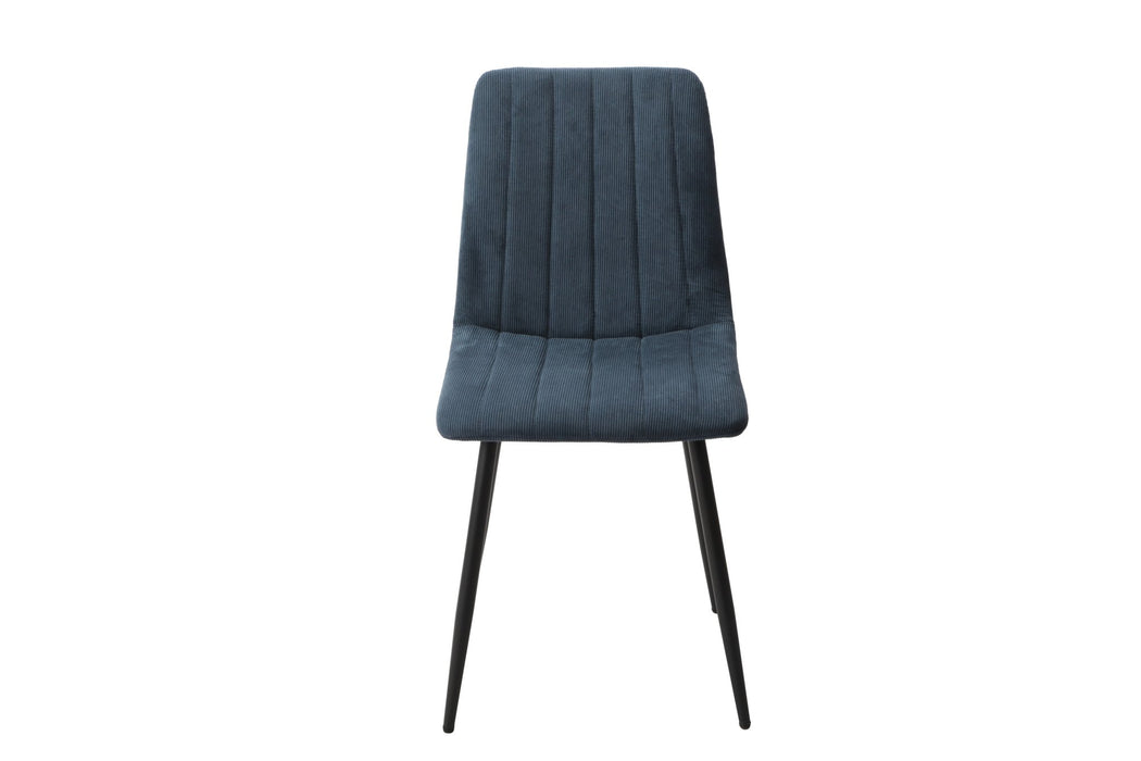 Aspen Straight Stitch Blue Cord Dining Chair (pair) - LuminexFurnitureChairsASCH16 - BCF