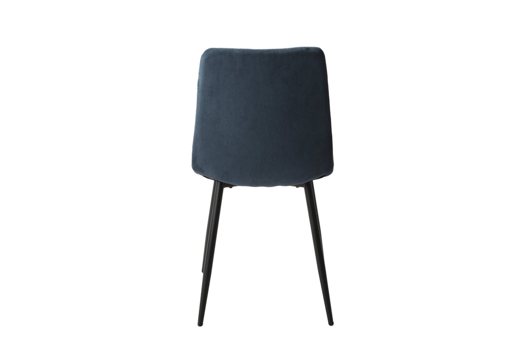 Aspen Straight Stitch Blue Cord Dining Chair (pair) - LuminexFurnitureChairsASCH16 - BCF