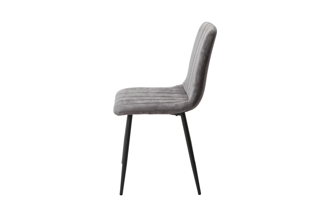 Aspen Straight Stitch Grey Dining Chairs (pair) - LuminexFurnitureChairsASCH16 - GF