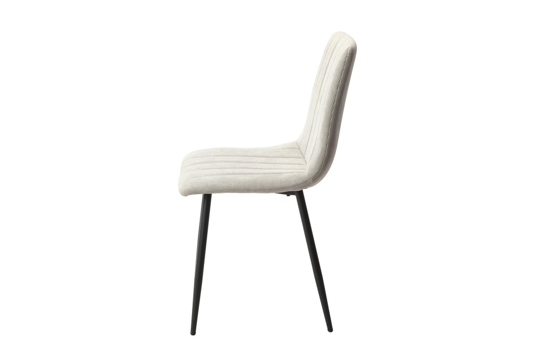 Aspen Straight Stitch Light Grey Cord Dining Chair - LuminexFurnitureChairsASCH16 - LGCF