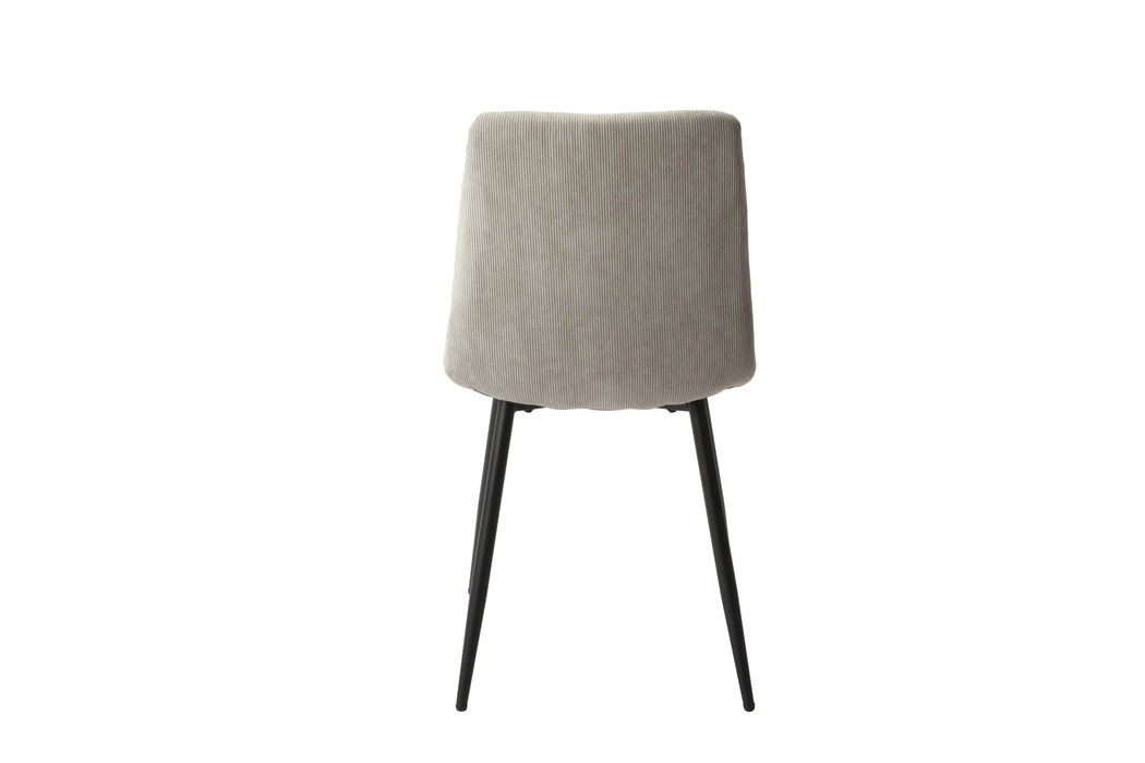 Aspen Straight Stitch Light Grey Cord Dining Chair - LuminexFurnitureChairsASCH16 - LGCF