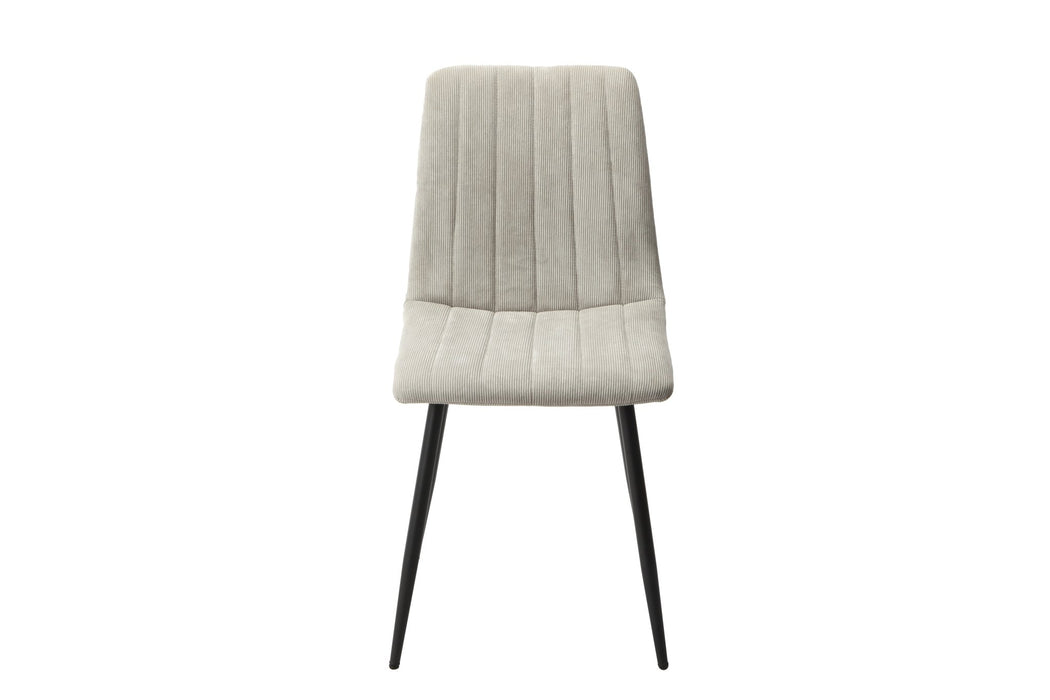 Aspen Straight Stitch Light Grey Cord Dining Chair - LuminexFurnitureChairsASCH16 - LGCF