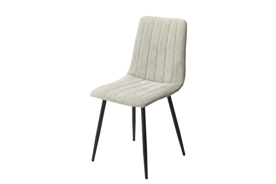 Aspen Straight Stitch Light Grey Cord Dining Chair - LuminexFurnitureChairsASCH16 - LGCF