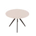Aspen White Round Dining Table with Black Pedestal - LuminexFurnitureDining TableASTB4 - WH