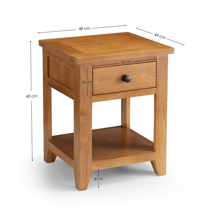 Athena 1 Drawer Lamp Table - Luminex FurnitureLamp TableAST012