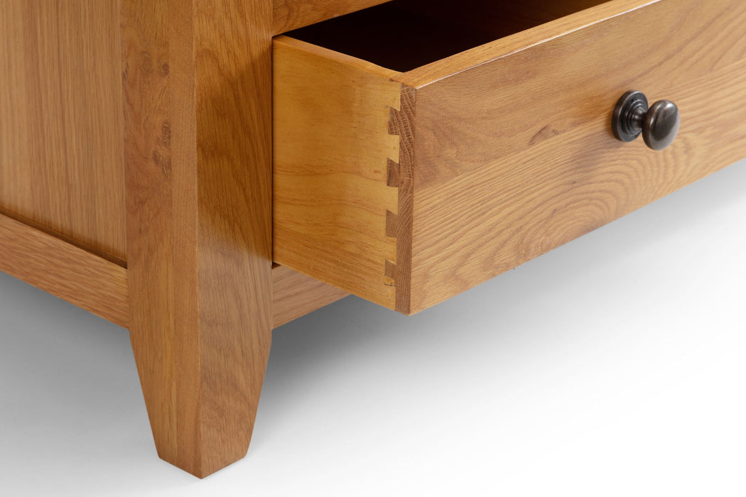 Athena 4 Drawer Coffee Table – Oak with Storage - Luminex FurnitureCoffee TableAST013